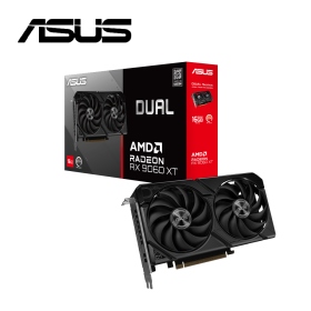 華碩 DUAL-RX9060XT-16G(3250MHz/21cm/雙風扇/註冊四年保)