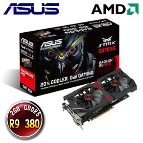 華碩 STRIX-R9380-DC2OC-2GD5-GAMING/27.1cm(10mm熱導管