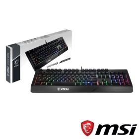 微星 Vigor Gk20 電競鍵盤/有線/防鬼鍵設計/防潑水設計/熱鍵控制/RGB
