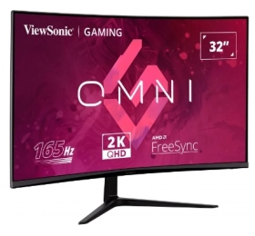 ViewSonic VX3218C-2K(1H1P/1ms/VA曲面/165Hz/含喇叭/FreeSync Premium)