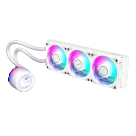 技嘉 AORUS WATERFORCE X II 360 ICE(白) 鷹神二代/LCD/磁吸風扇/6年【WXHYZ】
