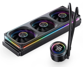 喬思伯 TH-360 黑色版 /A.RGB/溫度監控/一體式無限鏡風扇/厚:5.5