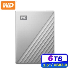 WD My Passport Ultra for Mac 6TB(Type-C/三年保)硬體加密/智能備份