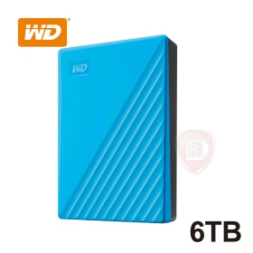WD 6TB 藍 My Passport 2019(Type-A/三年保)硬體加密/智能備份