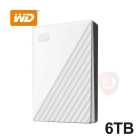 WD 6TB 白 My Passport 2019(Type-A/三年保)硬體加密/智能備份