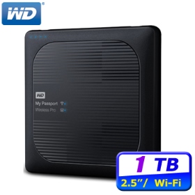 WD My Passport Wireless Pro 1TB/可連8台/USB3.1 Gen1/二年保(Wi-Fi)行動硬碟