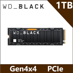 WD 黑標 SN850X 1TB/含散熱片Gen4 PCIe*4/讀:7300/寫:6300/TLC/電競級【五年保】