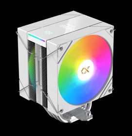 富鈞Xigmatek AK6 Digital Twin Arctic 單塔散熱器 白色