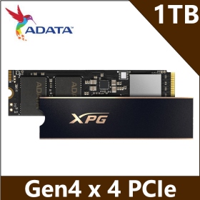 威剛 XPG S70PRO 1TB/Gen4 讀:7400/寫:6000/SMI主控/DRAM快取/五年/贈散熱片