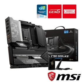 微星 MEG Z790 GODLIKE(E-ATX/2*Intel 2.5Gb+Intel Wi-Fi 6E/註五年)26+2相