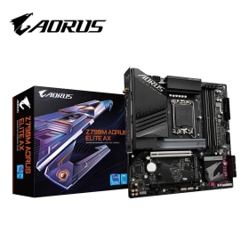 技嘉 Z790M AORUS ELITE AX(M-ATX/Realtek2.5Gb+無線/註冊五年)12+1+1相電源