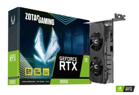 ZOTAC RTX3050 6GB GDDR6 LP(1470MHz/16cm/雙風扇/註四年) 短版設計