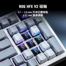 華碩 ROG Azoth 96 HE 磁軸鍵盤(黑)/三模(有線/無線8k/藍牙)/V2