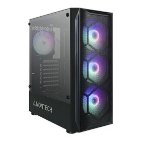 Montech X2 黑 顯卡長30.5/CPU高16.5/網孔面板/玻璃透側/ATX
